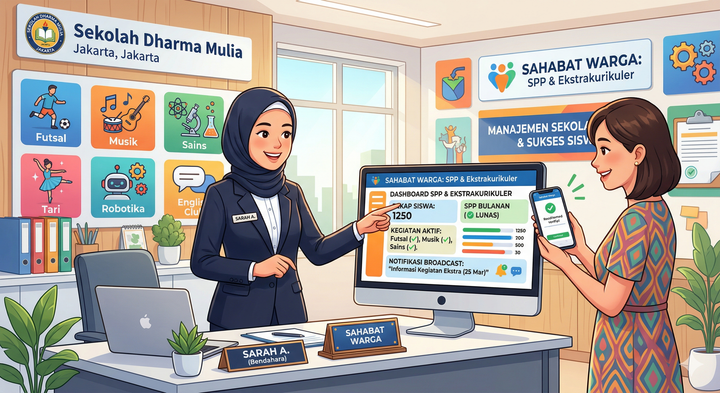 Fitur Broadcast Pengumuman Terintegrasi dalam Aplikasi Iuran untuk RT / Masjid / Sekolah