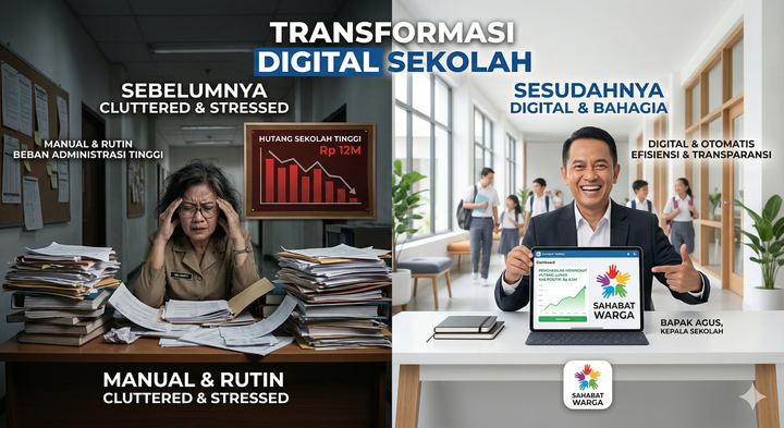 Bagaimana Sekolah X Berhasil Mengurangi Tunggakan SPP Menggunakan Aplikasi Iuran