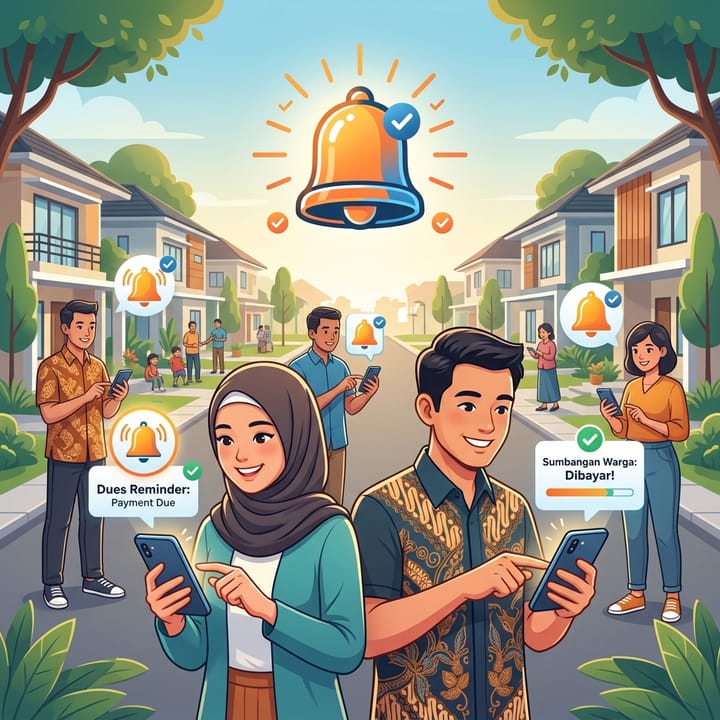 Meningkatkan Kedisiplinan Warga Melalui Notifikasi Pengingat Pembayaran Iuran Warga Online