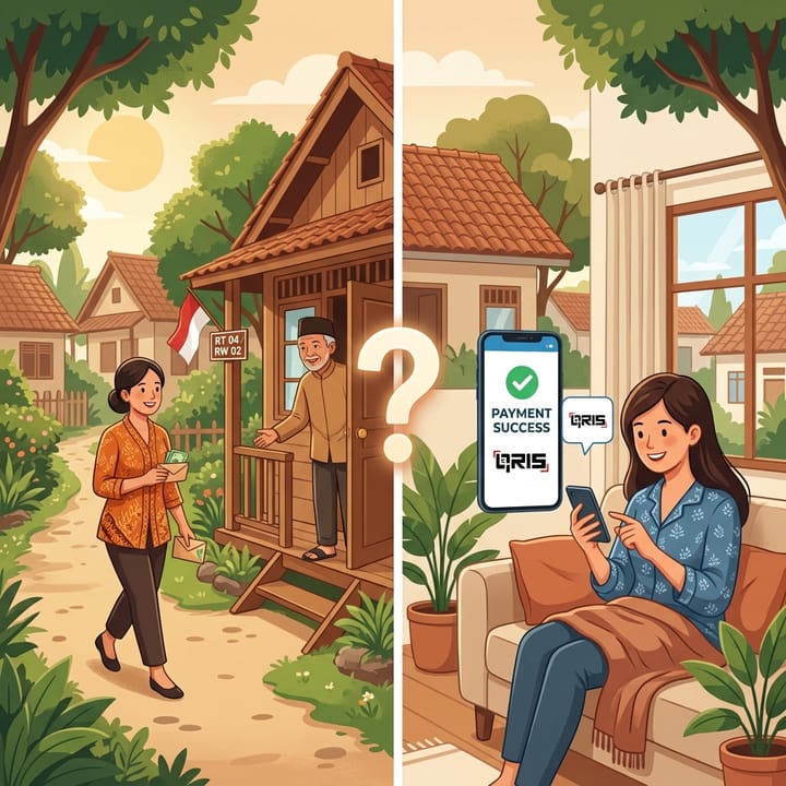 Perbandingan: Bayar Iuran Online vs Bayar Langsung ke Rumah Ketua RT: Mana yang Lebih Sopan?